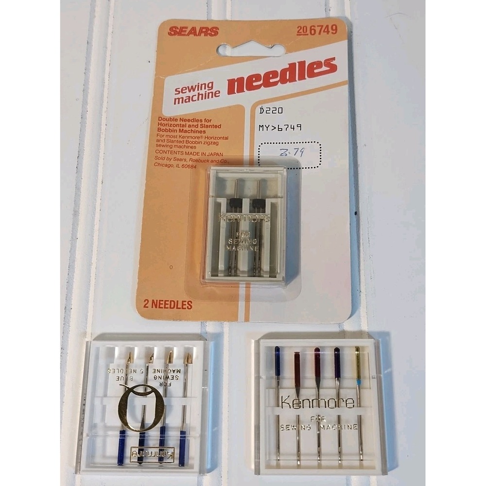 NOS Vintage SEARS KENMORE [Japan] Sewing Machine Needles 6749 Blue & Multi